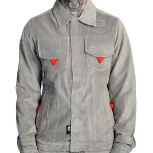 The Hideout Clothing Psychedelic Corduroy Jacket/Pants Set Size S Gray/Red